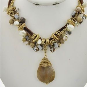 NEW! Show Stopper - Semi Precious Stone Necklace